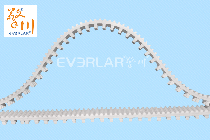 PU同步帶加白膠開槽